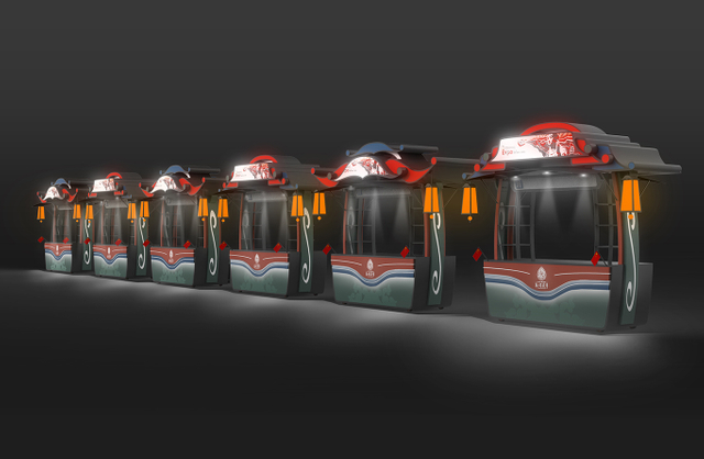 敦煌夜市購物車